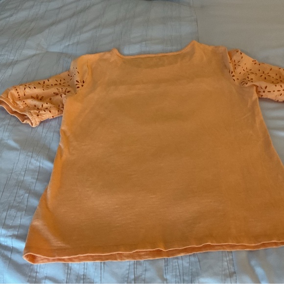 Eyelet Sleeve Ballet Neck Tee size M from Talbots - Picture 7 of 8